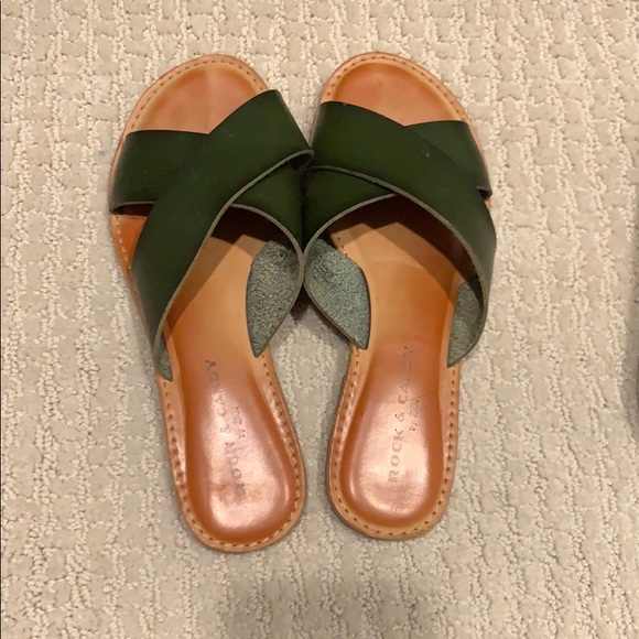 Shoes Hunter Green Slide Sandals Poshmark